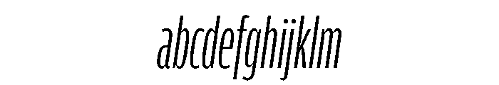 Amplitude X Compressed Light Italic FONT