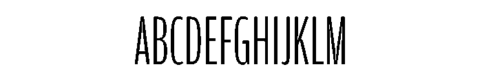 Amplitude X Compressed Light Font UPPERCASE