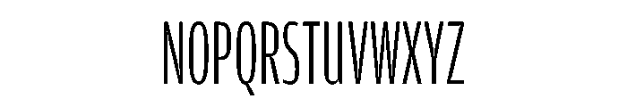 Amplitude X Compressed Light Font UPPERCASE