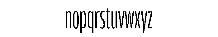 Amplitude X Compressed Light Font LOWERCASE