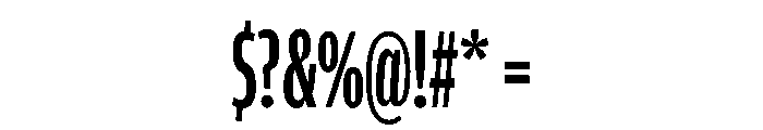 Amplitude X Compressed Medium Font OTHER CHARS