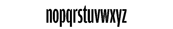 Amplitude X Compressed Medium Font LOWERCASE