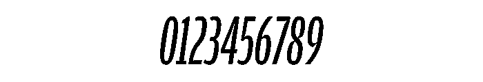 Amplitude X Compressed Regular Italic Font OTHER CHARS