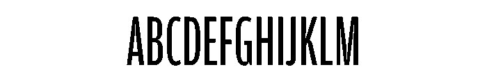 Amplitude X Compressed Regular Font UPPERCASE