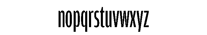 Amplitude X Compressed Regular Font LOWERCASE