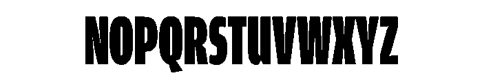 Amplitude X Compressed Ultra Font UPPERCASE