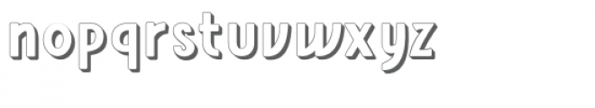 Amro Sans Extrude Bold Font LOWERCASE
