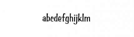 Amber Regular Font LOWERCASE