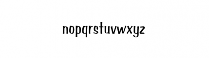 Amber Regular Font LOWERCASE