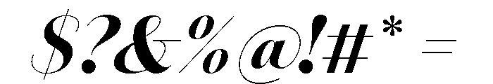 Amandine Bold Italic Font OTHER CHARS
