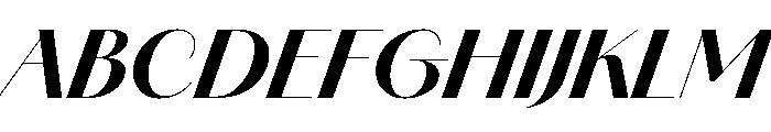 Amandine Bold Italic Font UPPERCASE