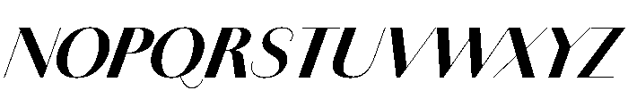 Amandine Bold Italic Font UPPERCASE