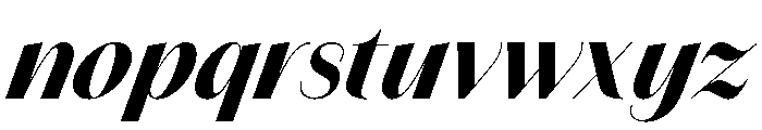 Amandine Bold Italic Font LOWERCASE