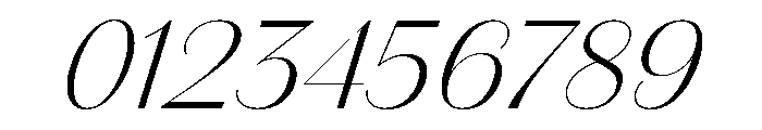 Amandine Italic Font OTHER CHARS
