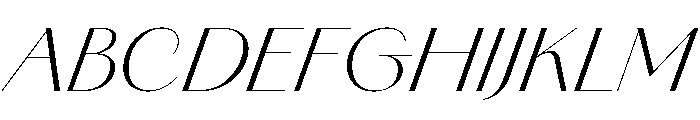 Amandine Italic Font UPPERCASE