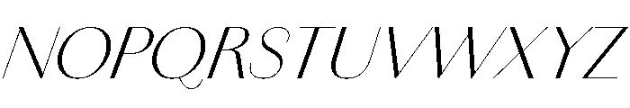 Amandine Italic Font UPPERCASE