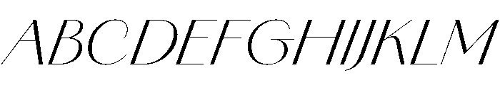 Amandine Light Italic Font UPPERCASE
