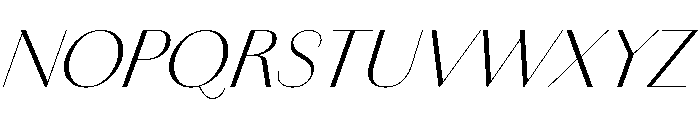 Amandine Light Italic Font UPPERCASE