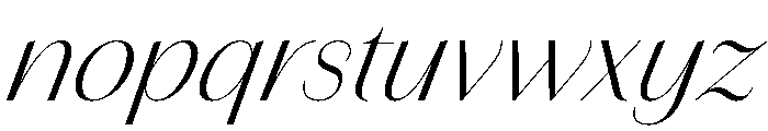 Amandine Light Italic Font LOWERCASE