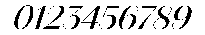 Amandine Medium Italic Font OTHER CHARS