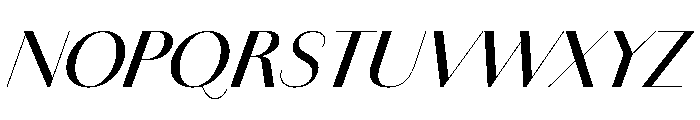 Amandine Medium Italic Font UPPERCASE