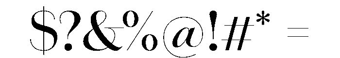 Amandine Medium Font OTHER CHARS