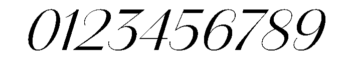 Amandine Regular Italic Font OTHER CHARS
