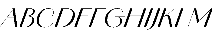 Amandine Regular Italic Font UPPERCASE