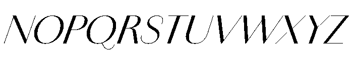 Amandine Regular Italic Font UPPERCASE
