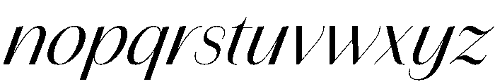 Amandine Regular Italic Font LOWERCASE