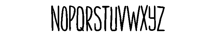 Amarelinha Bold Font LOWERCASE