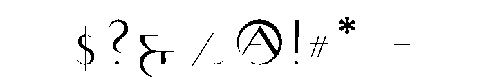 Ambient Regular Font OTHER CHARS