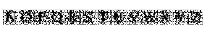 Amelia Jayne Fill Initials Font UPPERCASE