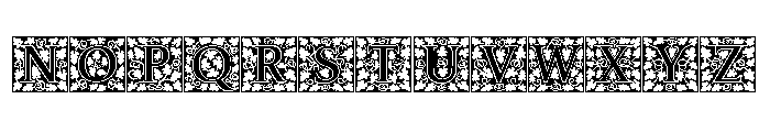Amelia Jayne Fill Initials Font LOWERCASE