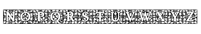 Amelia Jayne Hard Initials Font UPPERCASE