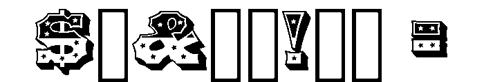 American Chromatic Font OTHER CHARS