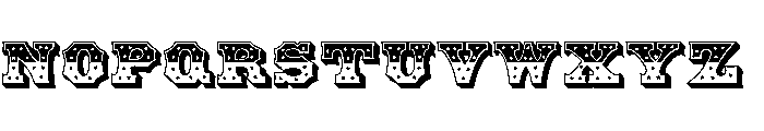 American Chromatic Font LOWERCASE