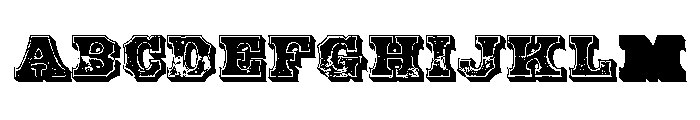 American Color Font UPPERCASE