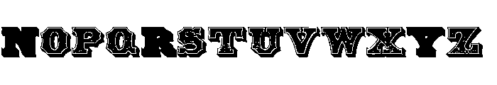 American Color Font LOWERCASE