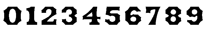 American Inset Font OTHER CHARS
