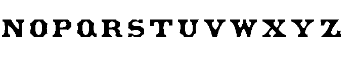 American Inset Font UPPERCASE