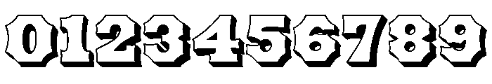 American Outline Font OTHER CHARS