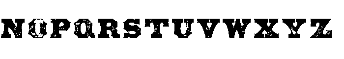 American Shopworn Font UPPERCASE