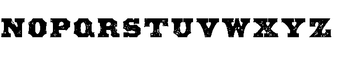 American Shopworn Font LOWERCASE