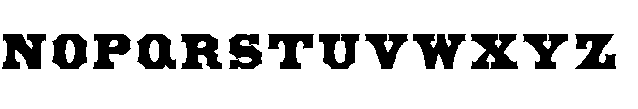 American Solid Font LOWERCASE