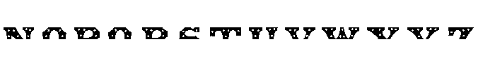 American Stars Top Font UPPERCASE
