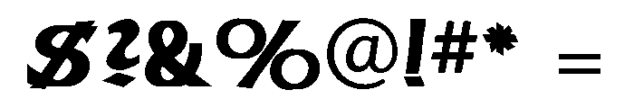 American Uncial Regular Font OTHER CHARS
