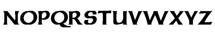 American Uncial Regular Font UPPERCASE