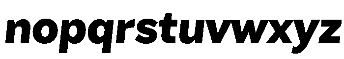 Amica Black Italic Font LOWERCASE