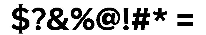 Amica Bold Font OTHER CHARS